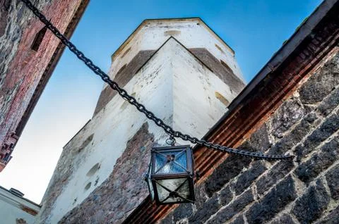 Ancient castle lantern Stock Photos