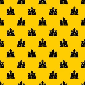 Ancient castle palace pattern Stock Illustration