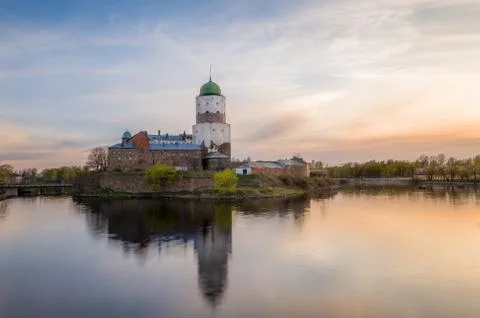 Ancient castle an sunset Stock Photos
