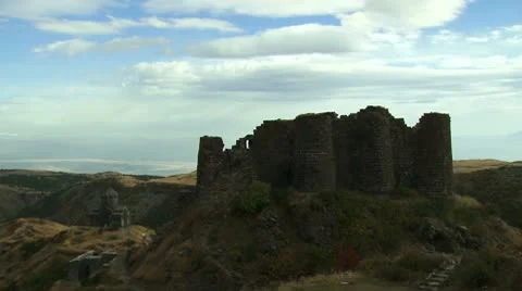 Ancient Castle Time-Lapse Stock Footage 8961852