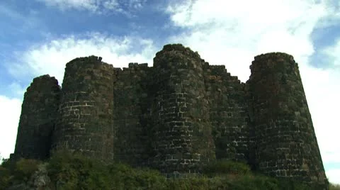 Ancient Castle Time-Lapse Stock Footage 8961870