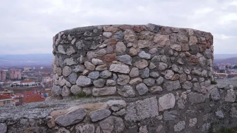 Ancient Castle Wall Video stock 265965323