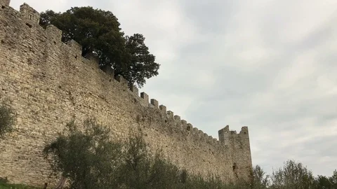 Ancient Castle Walls Video stock 86595607