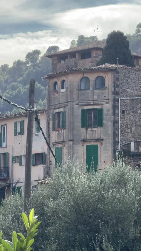 Ancient Catalan Constructions of a Spanish people in Mallorca Stock Footage 303891819
