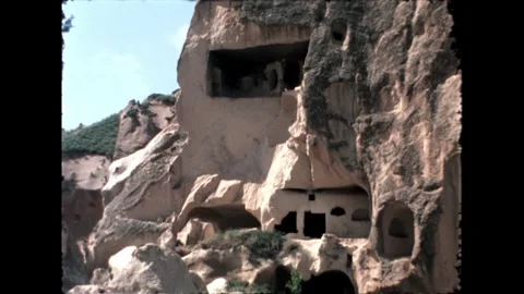 Ancient Cave Dwellings Video stock 278100969