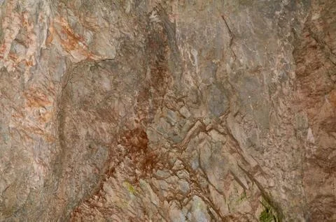 Ancient cave wall Stock Photos