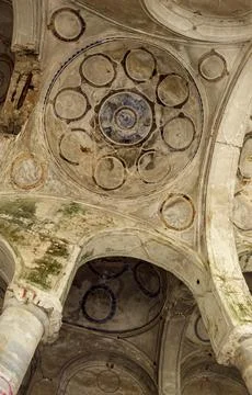 Ancient Ceiling Patterns of St Nicholas Church in Soke Stock Photos