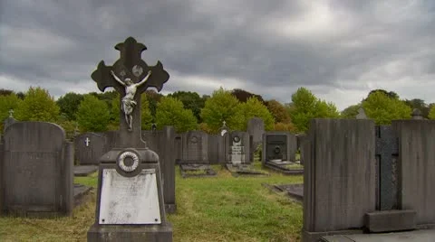 Ancient cemetery 動画素材 8869777