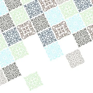 Ancient ceramic tile background. Wall or floor texture. Decorative antique stone Illustrazione stock
