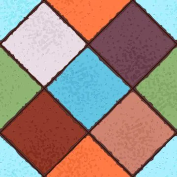 Ancient ceramic tile pattern. Wall or floor texture. Decorative antique stone Stock Illustration