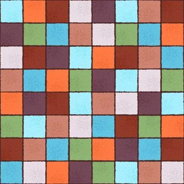 Ancient ceramic tile pattern. Wall or floor texture. Decorative antique stone Stock Illustration