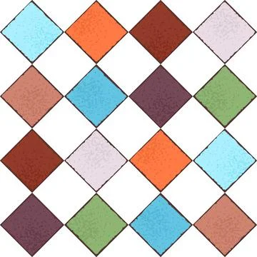 Ancient ceramic tile pattern. Wall or floor texture. Decorative antique stone Illustrazione stock