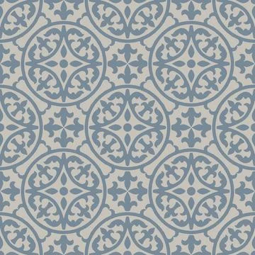 Ancient ceramic tile seamless pattern. Wall or floor texture. Decorative antique Stock Illustration