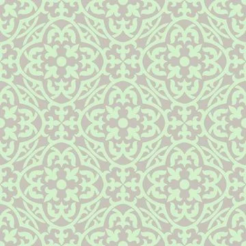 Ancient ceramic tile seamless pattern. Wall or floor texture. Decorative antique Stock Illustration