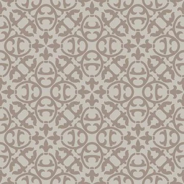Ancient ceramic tile seamless pattern. Wall or floor texture. Decorative antique Stock Illustration