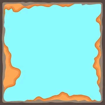 Ancient ceramic tile. Wall or floor texture. Decorative antique stone ornament. Stock Illustration