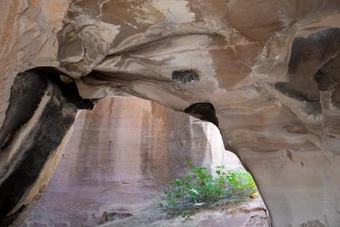 Ancient chalk caves Stock Photos