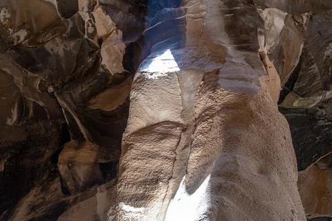 Ancient chalk caves Stock Photos