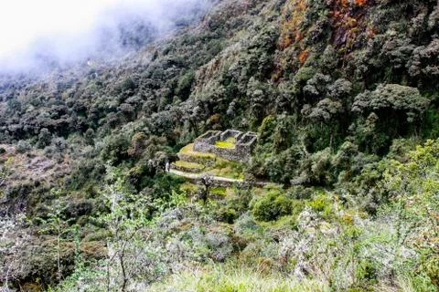 Ancient checkpoint in the mountains. Stock Photos