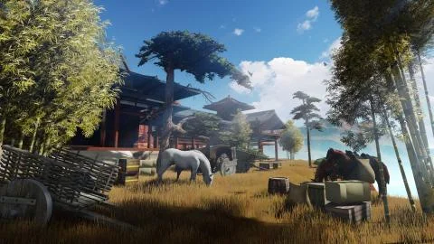 Ancient China. Stock Illustration