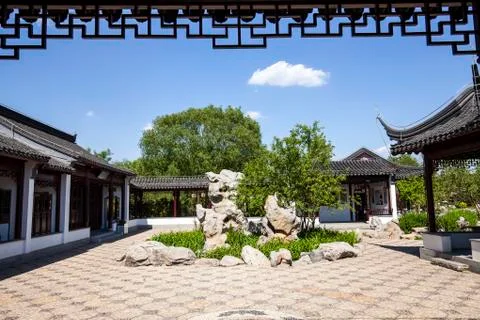 Ancient Chinese architecture Stock Photos