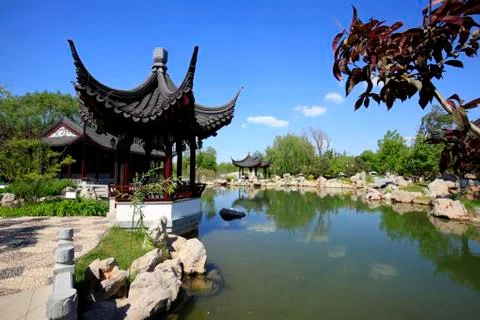 Ancient Chinese architecture Stock Photos