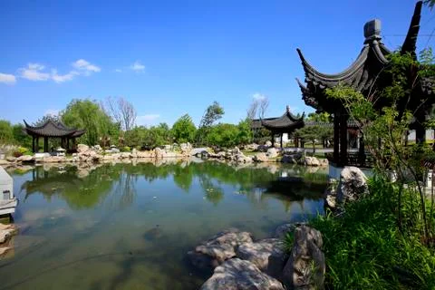 Ancient Chinese architecture Stock Photos