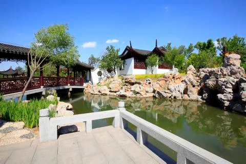 Ancient Chinese architecture Stock Photos