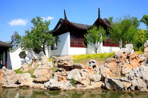 Ancient Chinese architecture Stock Photos