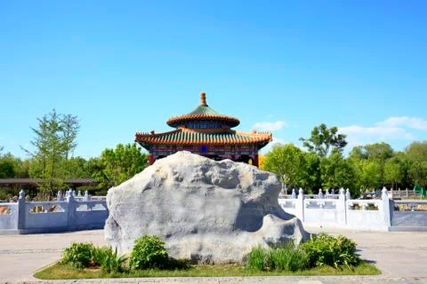Ancient Chinese architecture Stock Photos