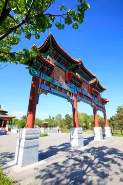 Ancient Chinese architecture Stock Photos