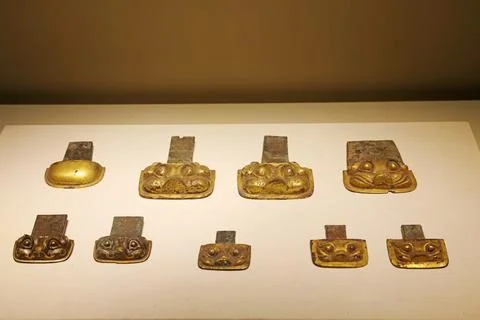 Ancient Chinese Copper Artifacts Stock Photos
