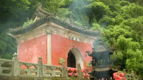 Ancient chinese temple Stock-Footage 832314