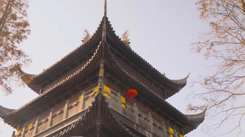 Ancient Chinese Temple Stock Footage 250581284
