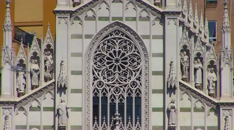 Ancient Church Architecture Stock Footage 66896004
