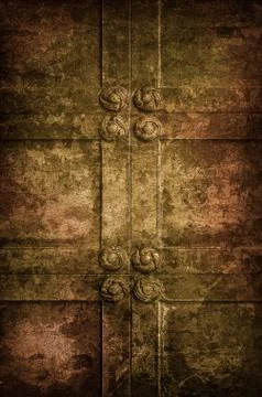 Ancient church door Stock Photos