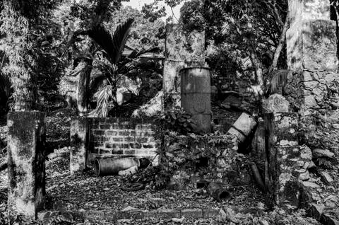 Ancient cinnamon distillery Stock Photos