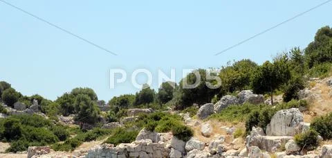 Ancient Cities of Olympos and Antalya Stock Photos