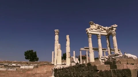 The ancient city of Bergama Stock Footage 72719082