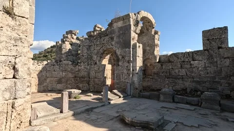 Ancient City Buildings dating back to the 7th century BC Stock Footage 339978587