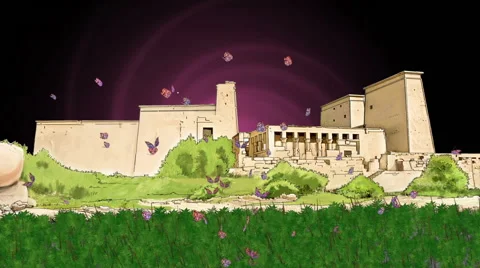 Ancient City in Egypt Stock Footage 45961572