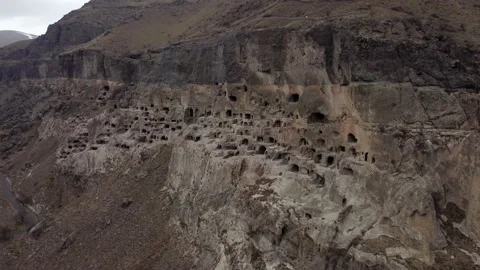 Ancient City In The Mountain Cave Stock Footage 177522799