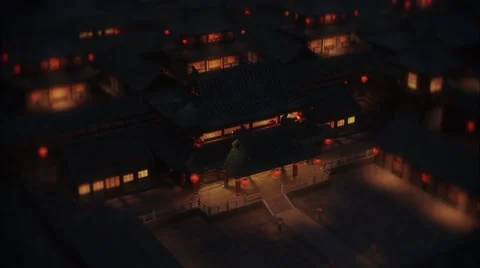 The ancient city of the night Stock-Footage 58367854