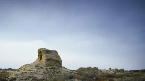 Ancient city ruins in Xinjiang Stock Footage 235106952