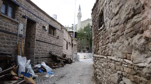 Ancient city of Sille Stock Footage 121145793