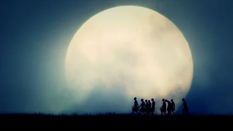 Ancient Civilization Group of Men Migrating 库存影片 95162647