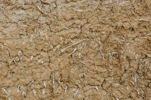 Ancient clay wall textures Stock Photos