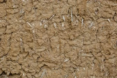 Ancient clay wall textures Stock Photos