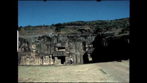 Ancient Cliffside Temple Stock Footage 277976377