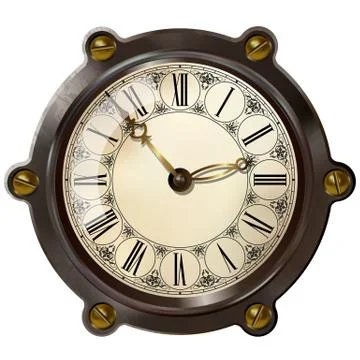 Ancient clock Stock-Illustration